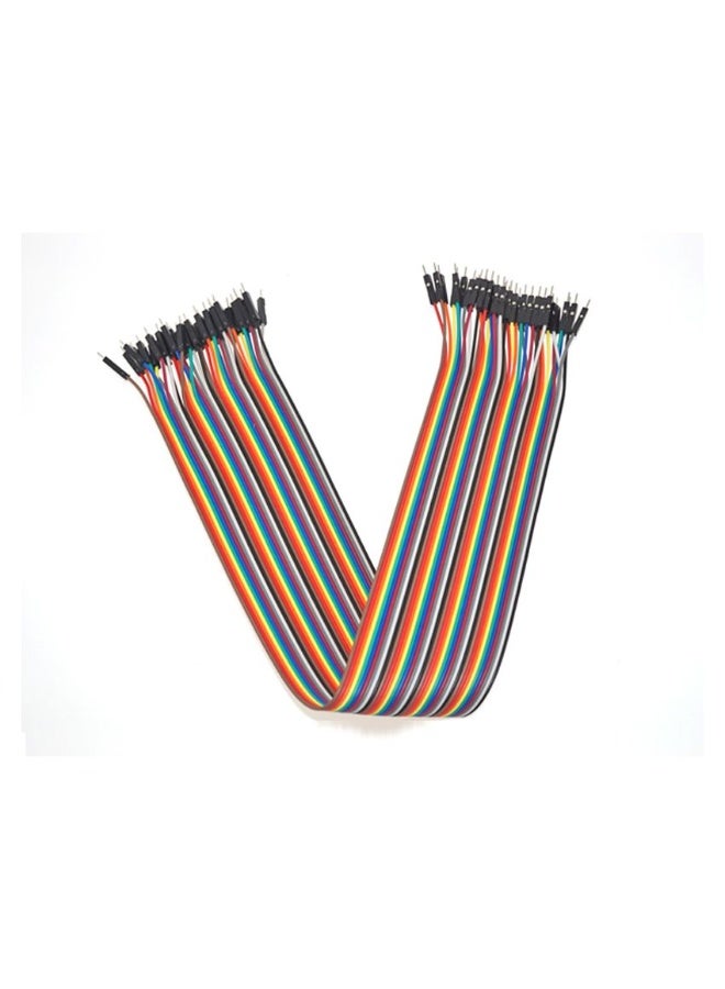 Male to Male Jumper Wires 40cm, Set of 40 -for Seamless Electronics Prototyping